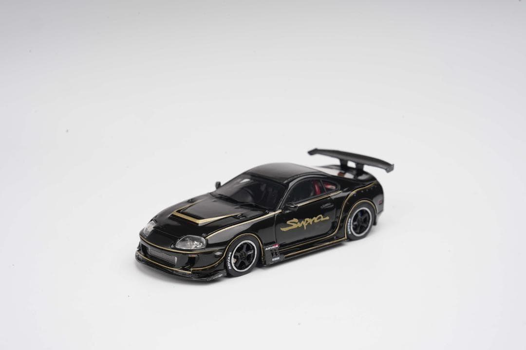 YMモデル 1/64 トヨタ スープラ A80 ブラック・ゴールド