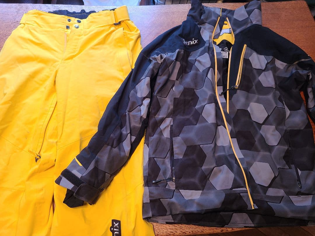Phenix スキーウェアセット イエロー・グレー