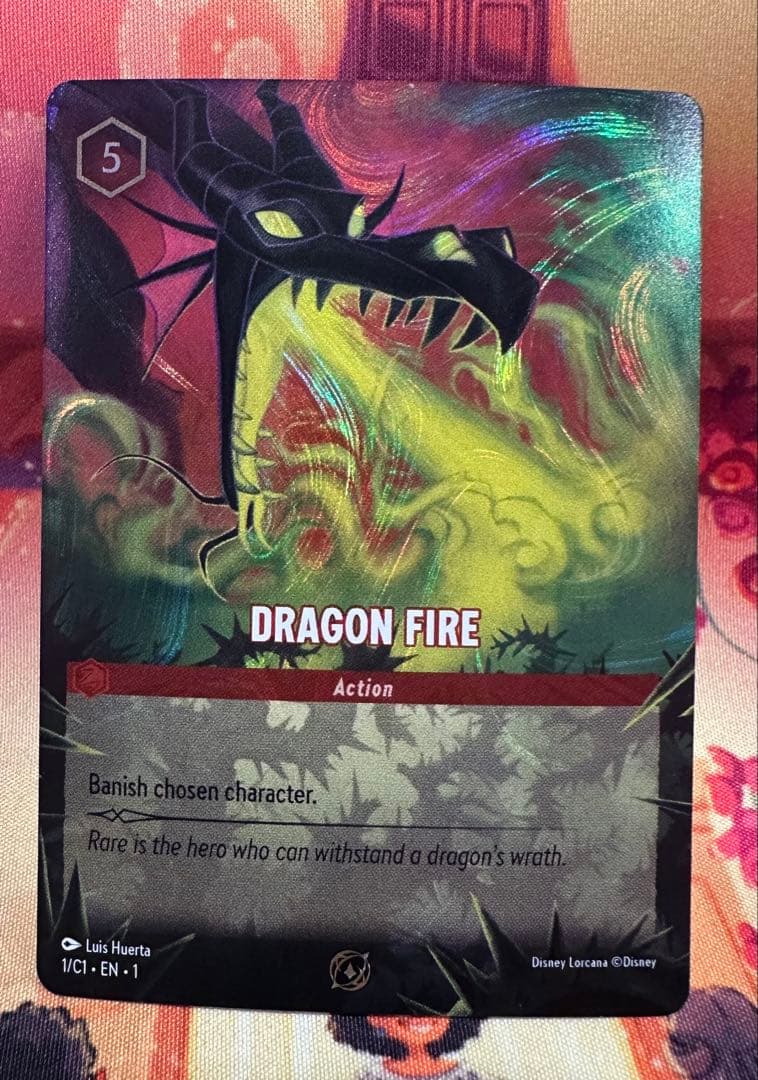 ロルカナ ドラゴンの炎　プロモ Lorcana Challenge 海外限定
