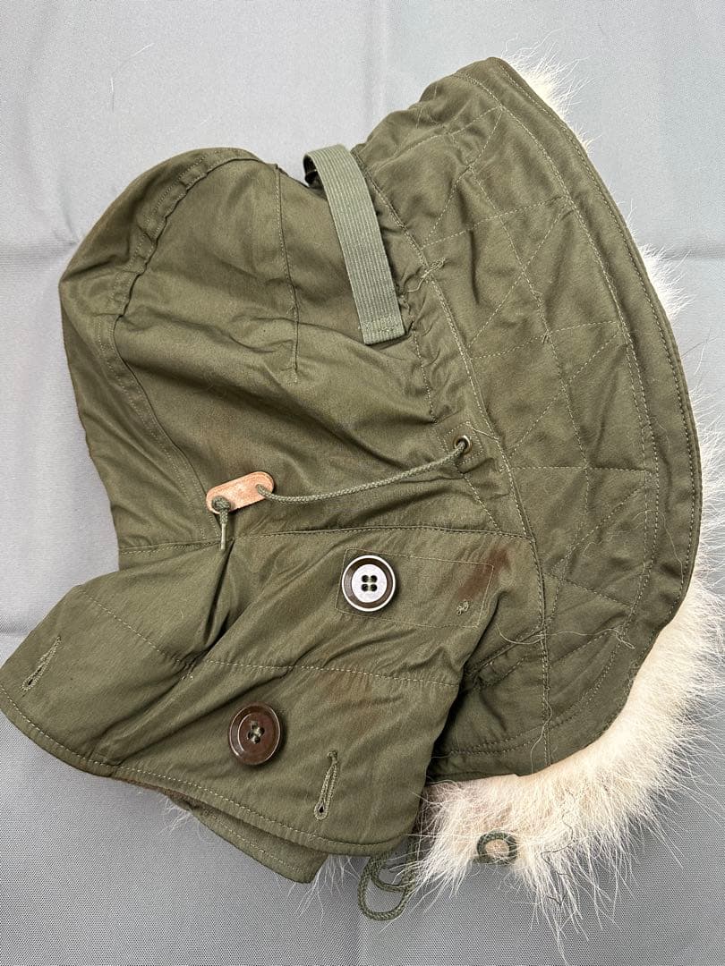 M-51 パーカー用フード　タグ赤　焼け