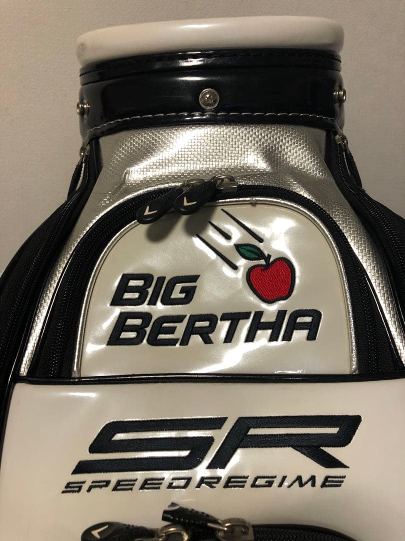 【美品】Callaway キャロウェイ ゴルフ エナメル３点式キャディバッグ