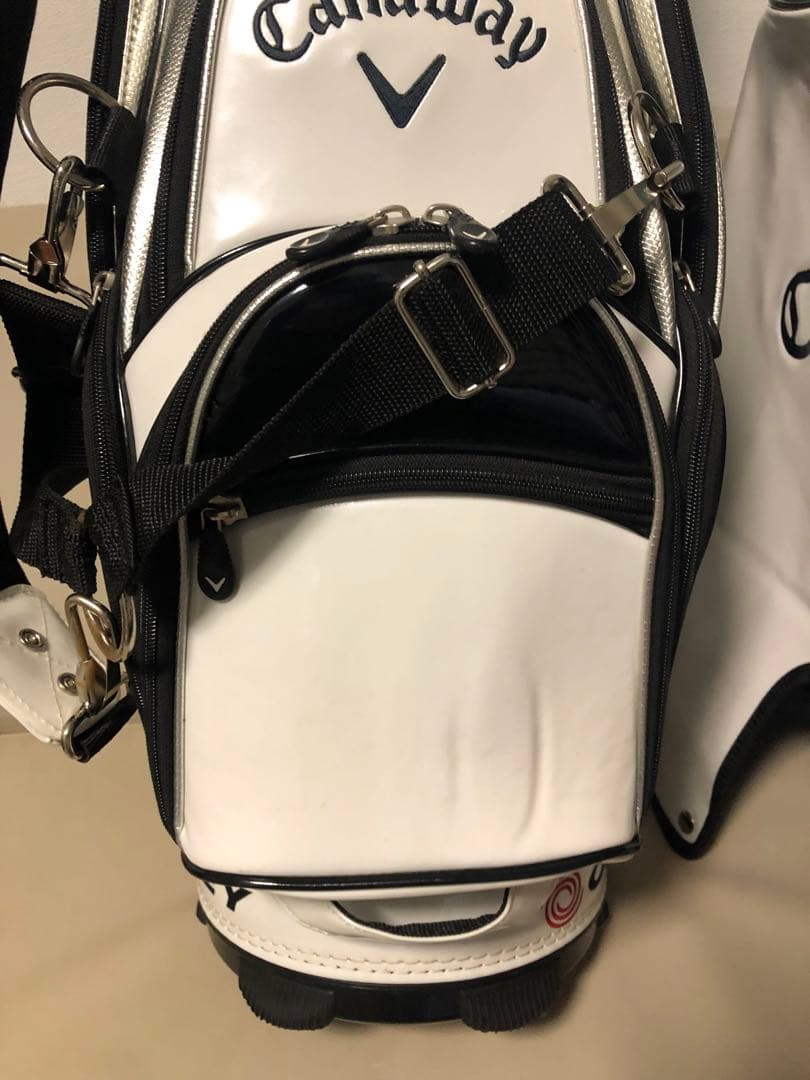 【美品】Callaway キャロウェイ ゴルフ エナメル３点式キャディバッグ