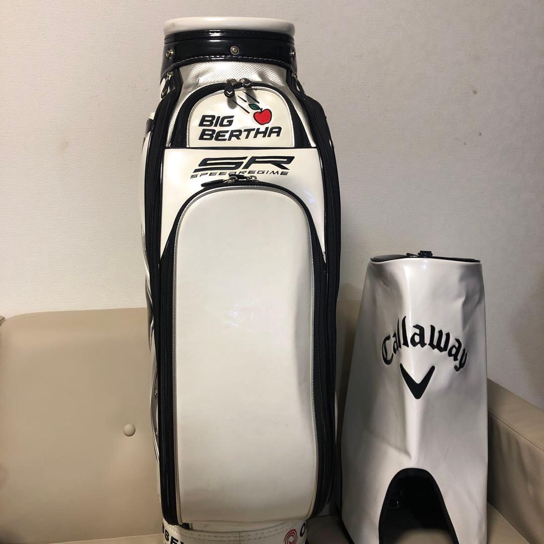 【美品】Callaway キャロウェイ ゴルフ エナメル３点式キャディバッグ