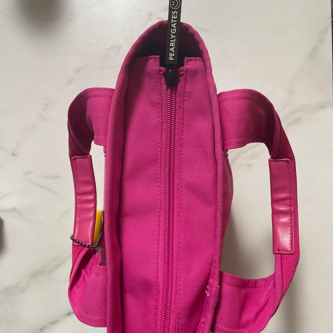 稀少品PEARLY GATES ペイントロゴ　カートバッグ　ピンク　ゴルフポーチ