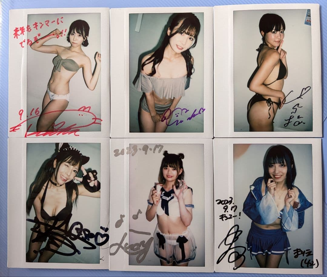 近代麻雀水着祭　サイン入りチェキ