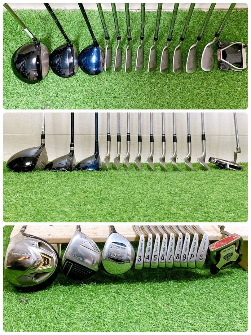 N3.テーラーメイド　初心者オススメ　ゴルフクラブ　メンズセット　右利き　12本