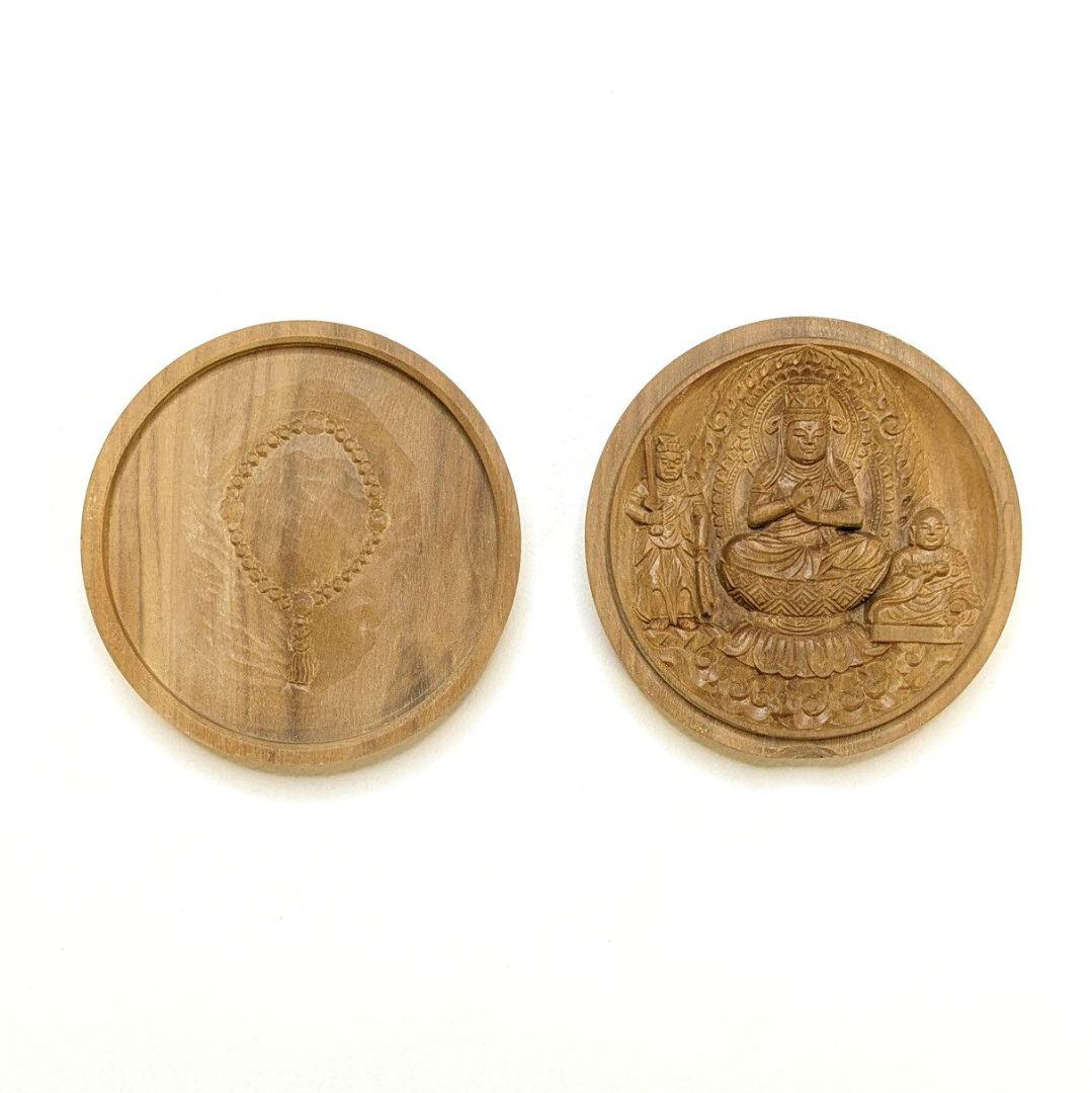 【ゲリラセール・新品】 香合仏　真言宗　白檀　仏龕　懐中仏　真言宗三尊