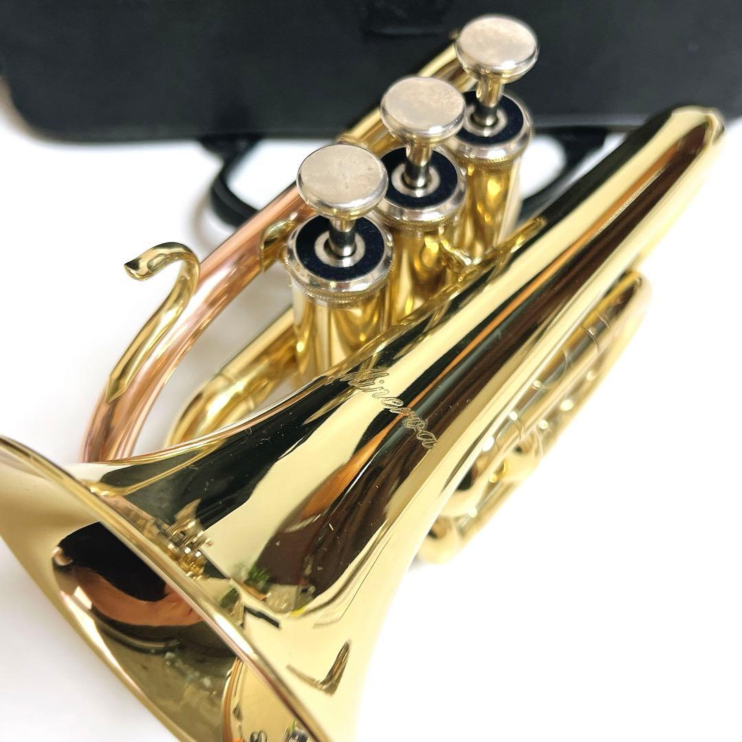 【極美品】MINERVA MPT250L ポケットトランペット　管楽器　吹奏楽