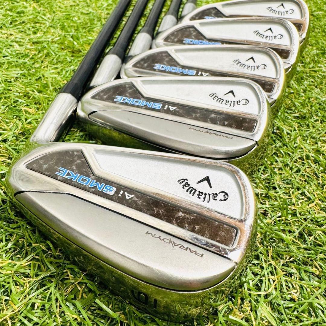【良品】初心者推奨 キャロウェイ Aiスモーク メンズアイアンセット 5本 R