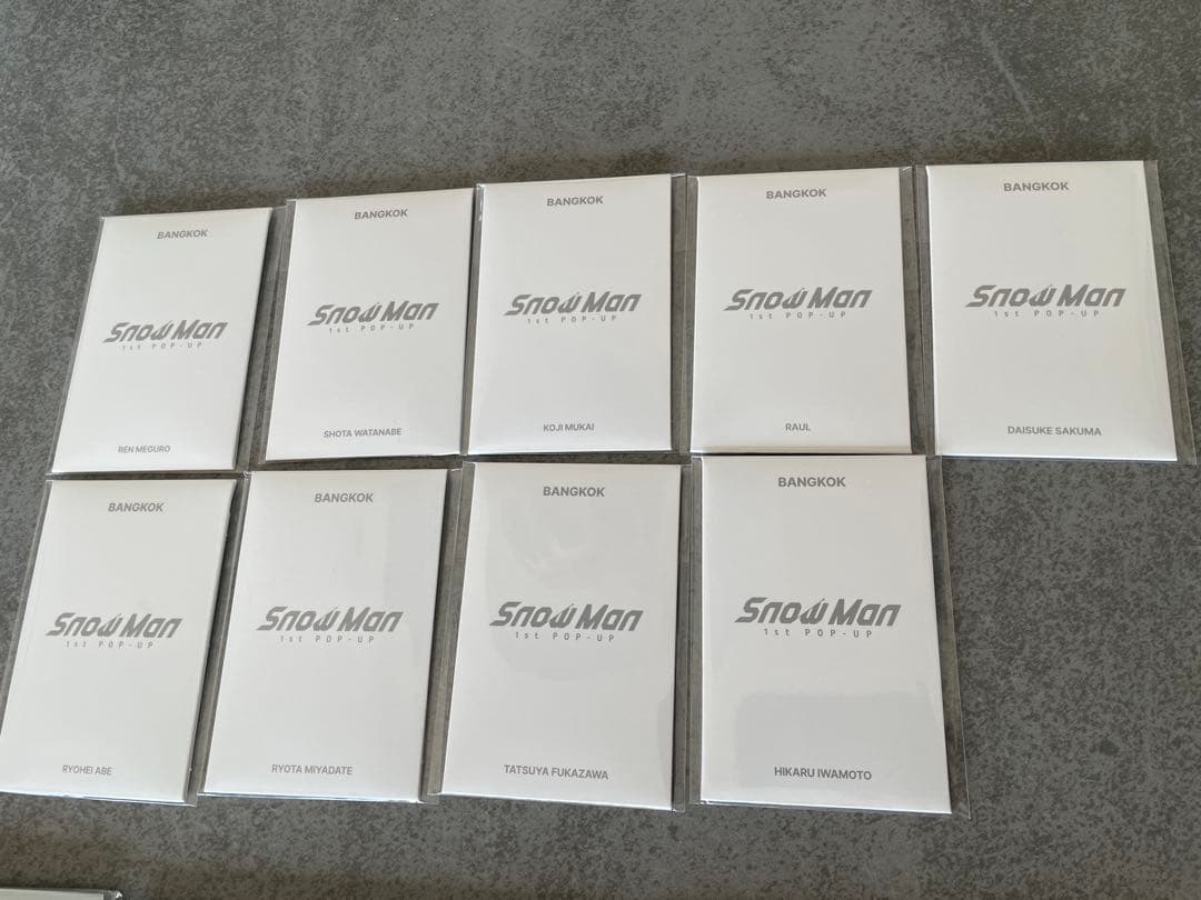  Man タイ　バンコク限定　全セット　ポップアップ スノーマンおまけ付