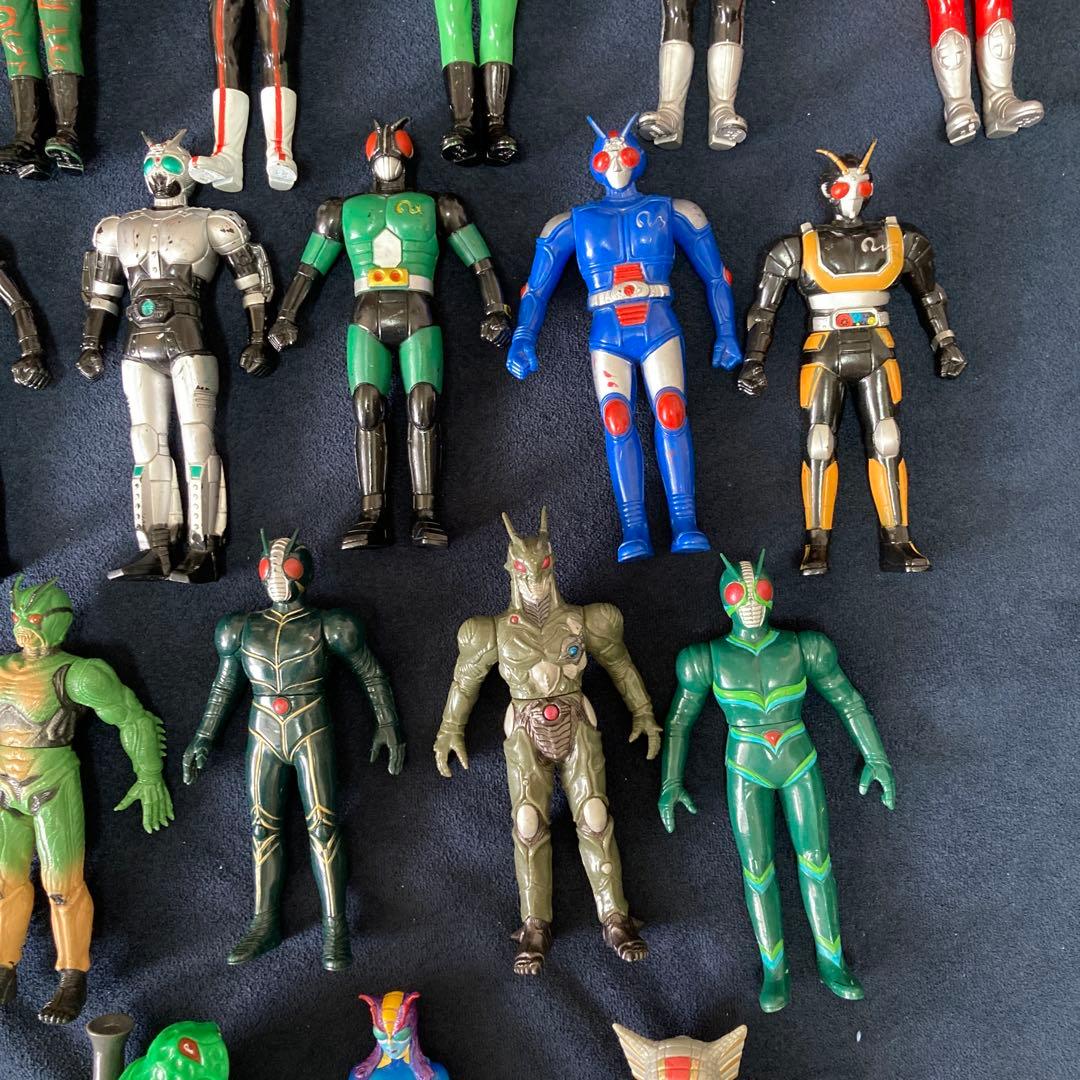 昭和　仮面ライダー　人形　フィギュア　ソフビ