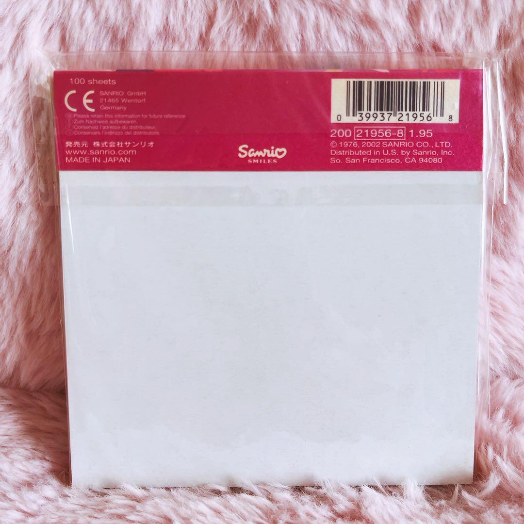 希少レア　ハローキティ　海外限定　メモ　フラワー　2002年製 サンリオ　レトロ