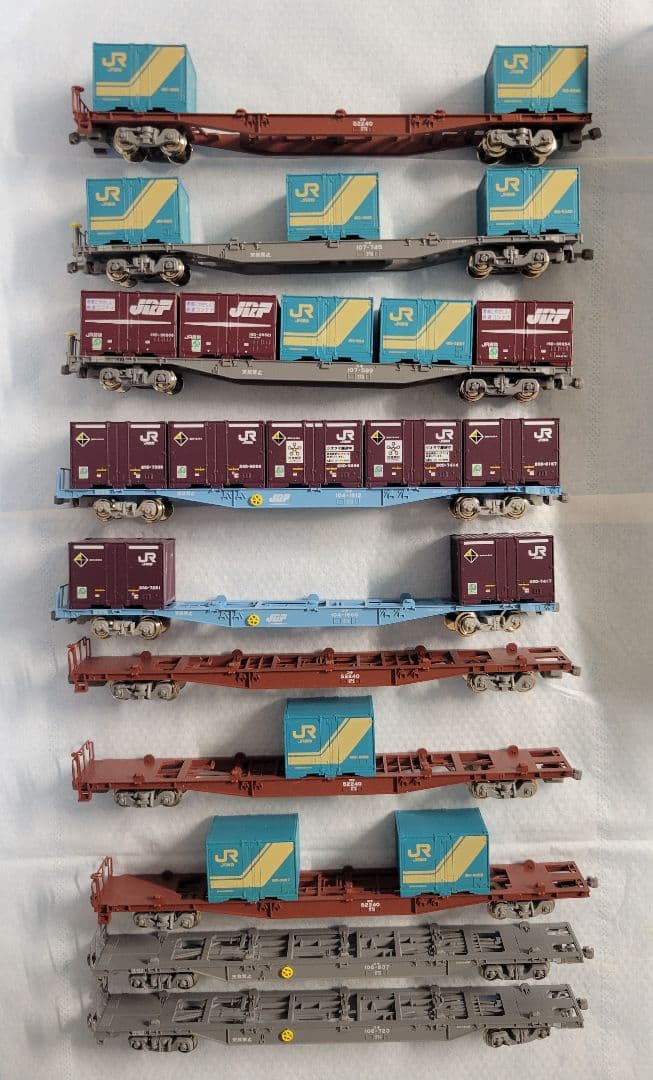 KATO EH500 3次形 新塗装　コキ10両セット