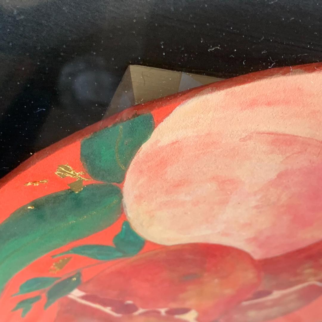 【模写】日本画家　枇杷谷千鶴子　桃　ザクロ　びわ(キンカン)