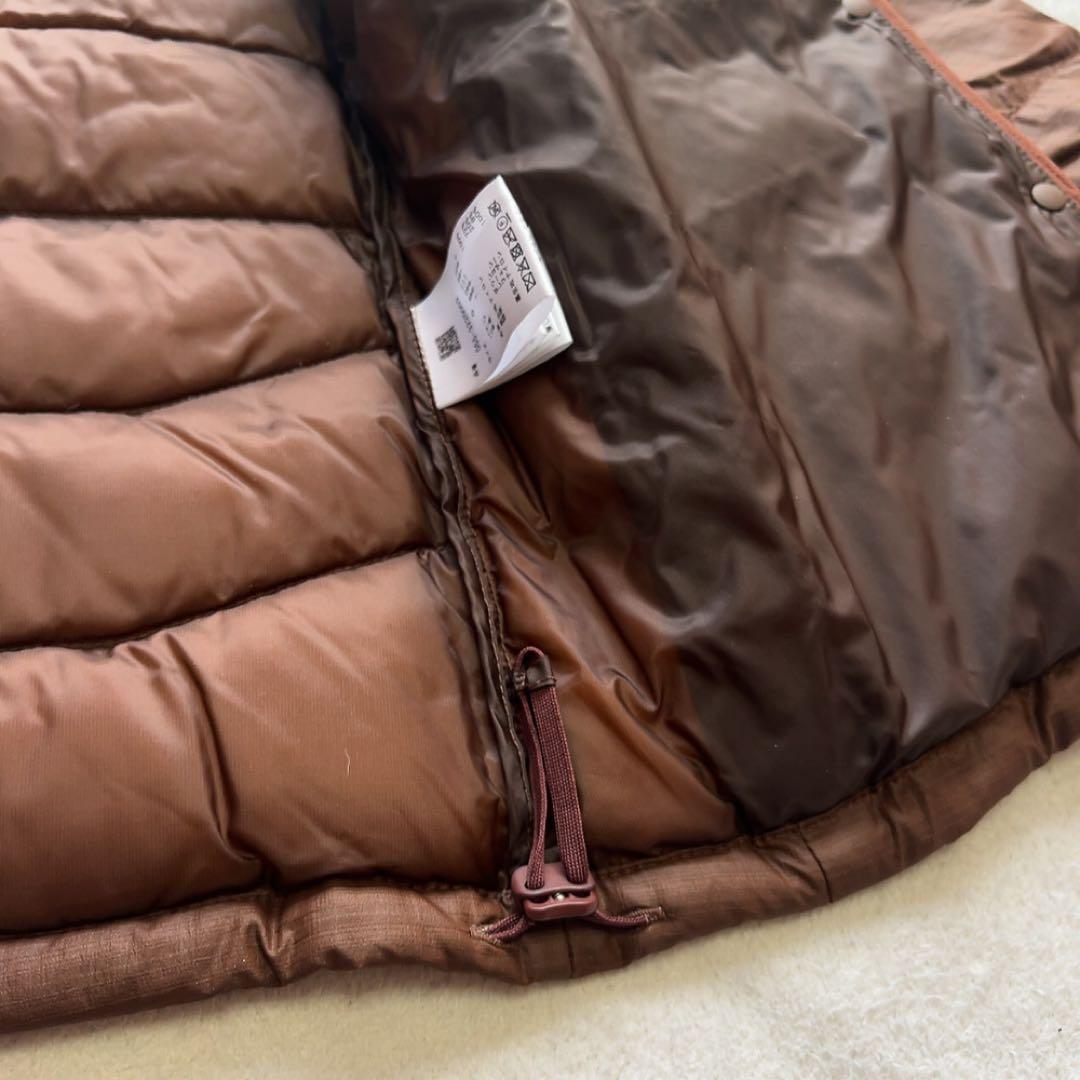 未使用級　近年　パーリーゲイツ 　ダウン　ジャケット　ベスト　フード　ブラウン