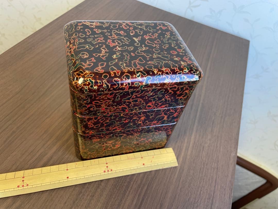 津軽塗 重箱 3段 【未使用】