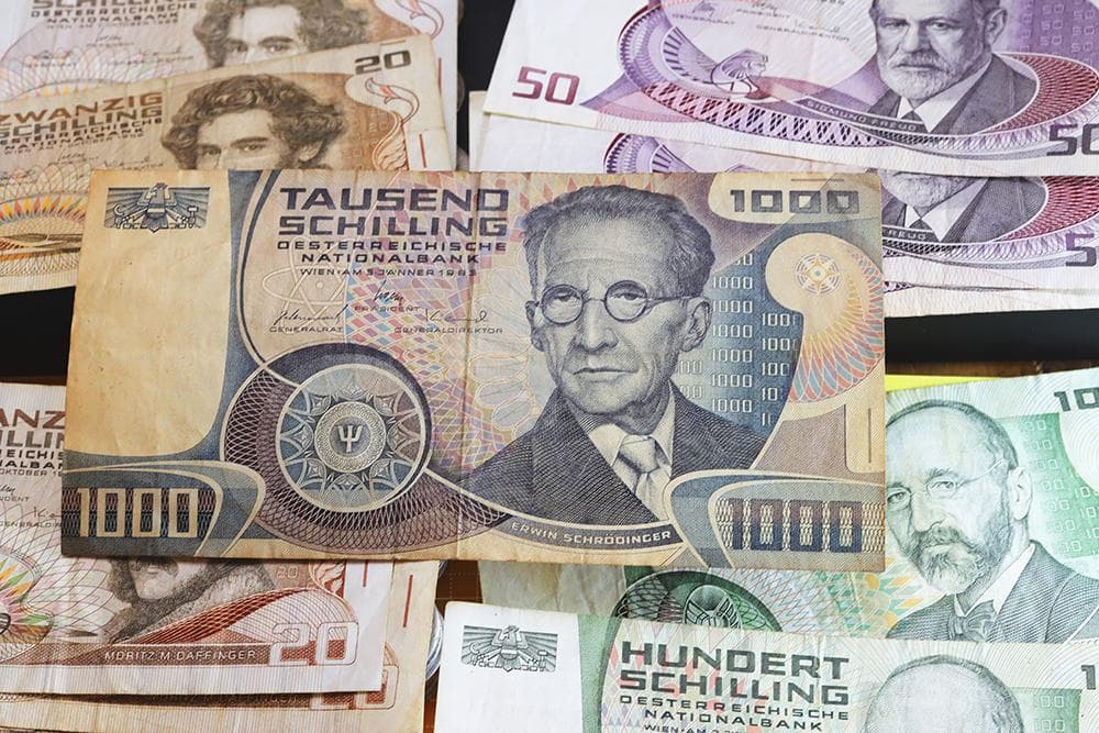 a248 オーストリア 旧&旧紙幣 セット 2,550シリング