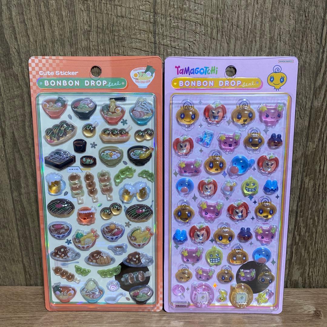 【正規品】ボンボンドロップシール　プチドロップステッカー　うるちゅる　8点