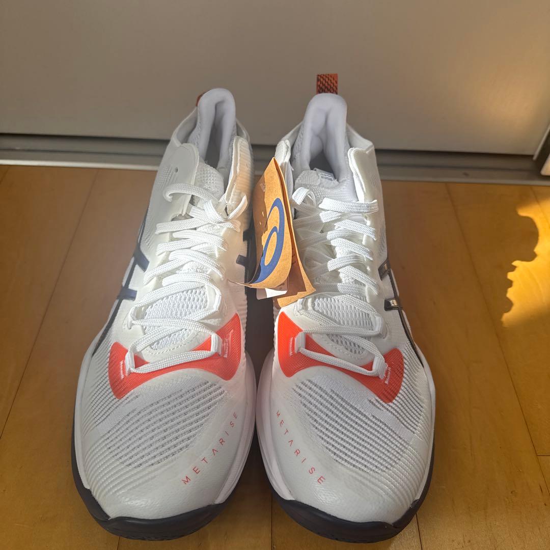 ASICS RISE バレーボールシューズ ホワイト/オレンジ28.5