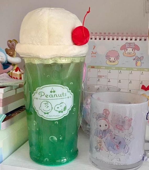 Peanuts カップ型 ペンケース 小物収納