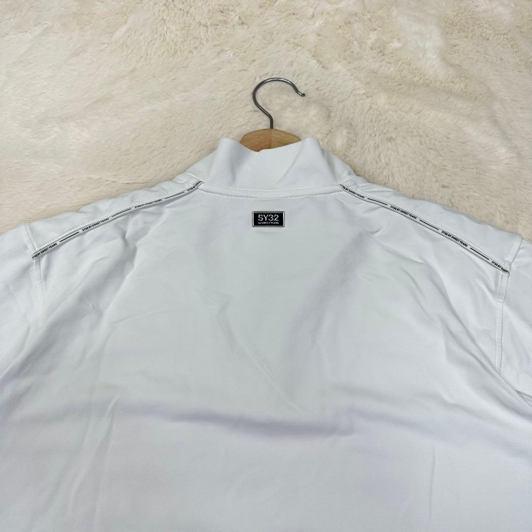 ✨美品✨SY32ゴルフ ハーフジップシャツ L ビッグロゴ 伸縮性 モックネック