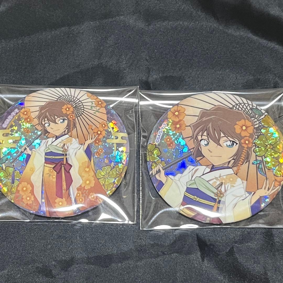 名探偵コナン AGF 秋の華和装 灰原哀 クラックス スパークル缶バッジ