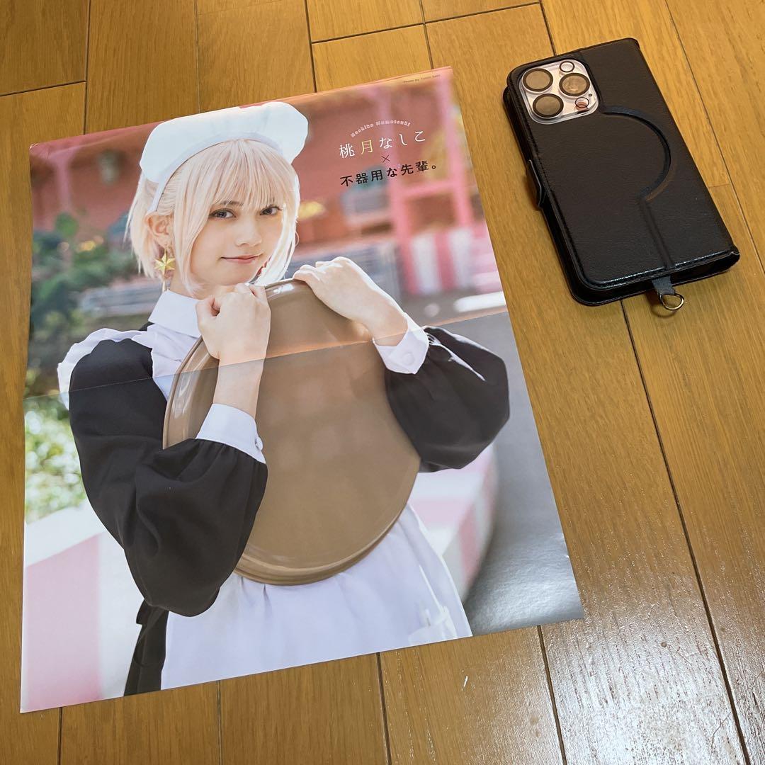 一時値下げ　桃月なしこ　両面ポスター6点、切り抜き