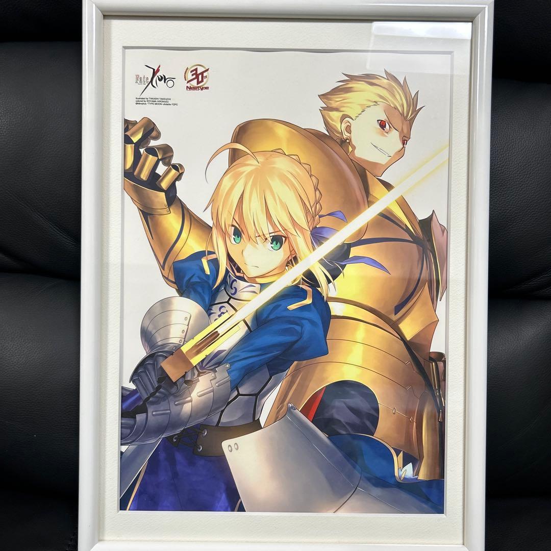 ニュータイプ30周年記念グッズ　Fate/Zero 10色刷り額装複製原画2