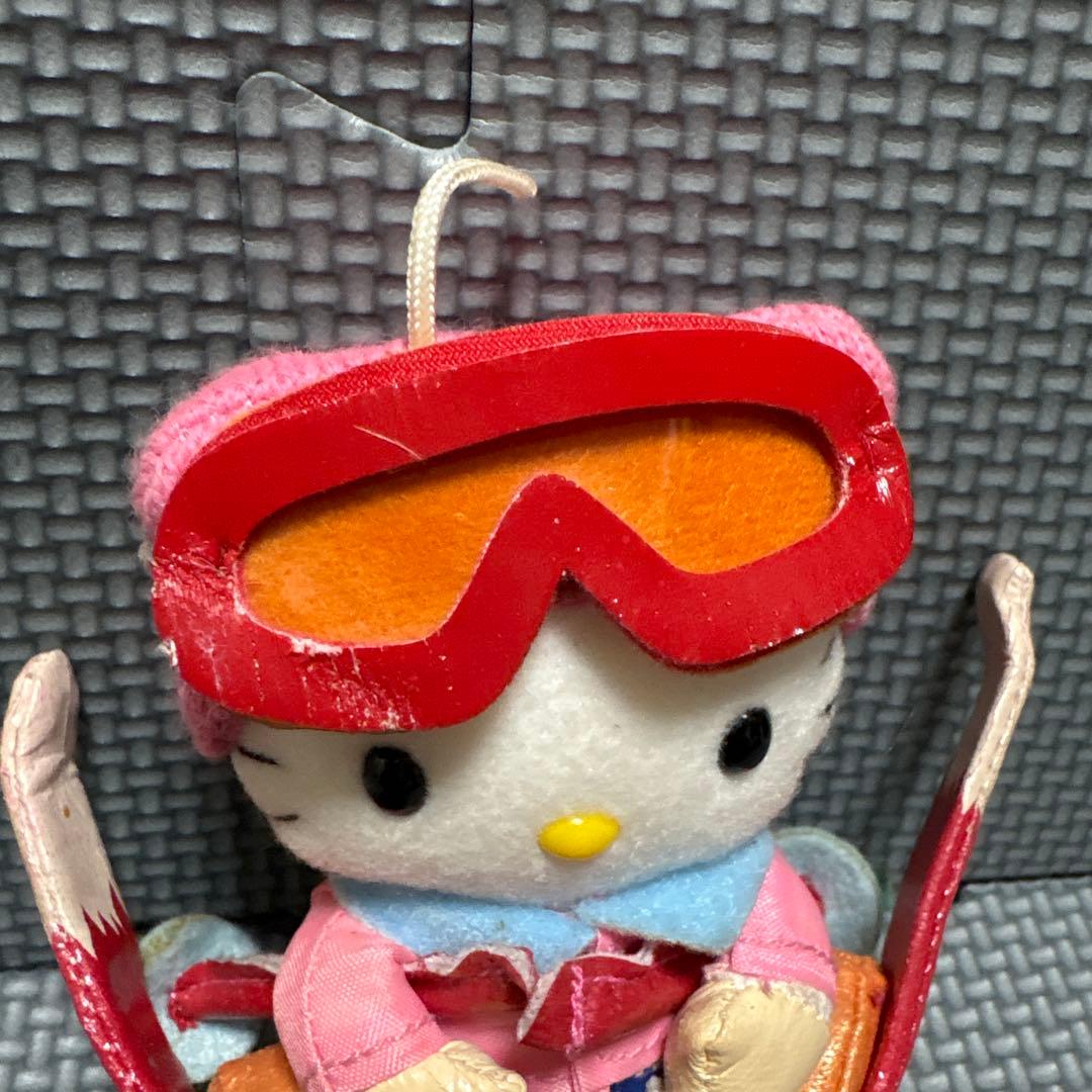 【激レア】冬季限定スキーキティマスコット、ぬいぐるみ、キーホルダー