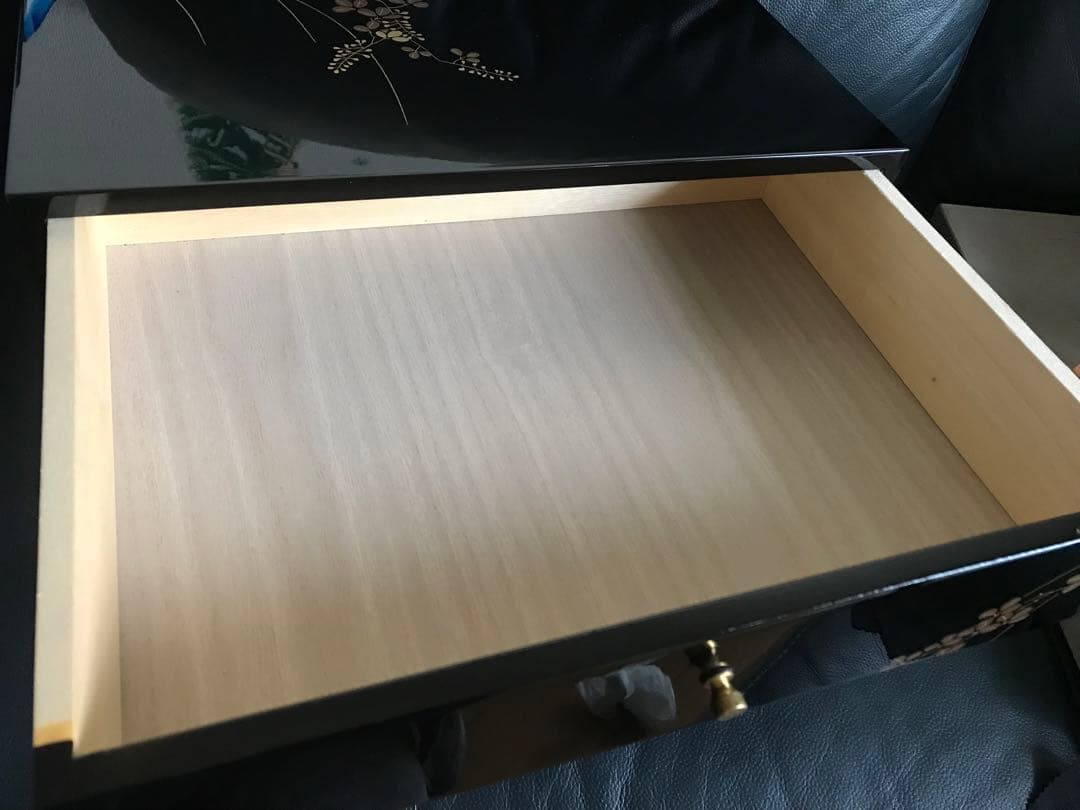 会津塗り　萩にうずら　漆器　タンス