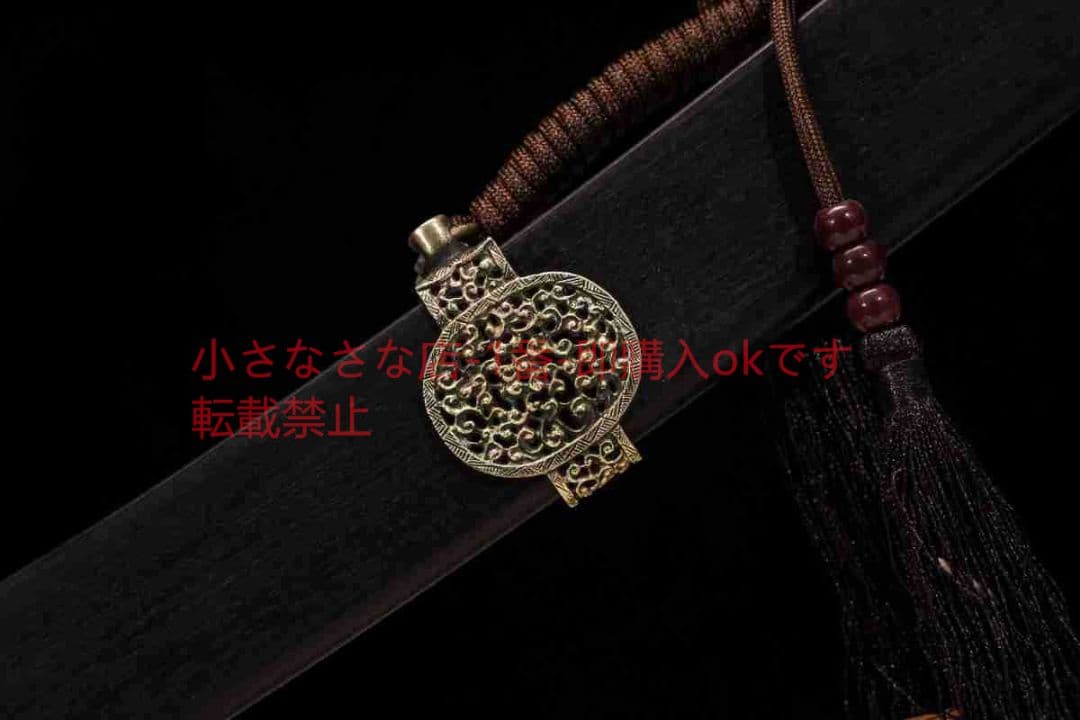 元朗曲げ刀清腰刀百錬模様鋼  古兵器 武具 刀装具 日本刀 模造刀 居合刀