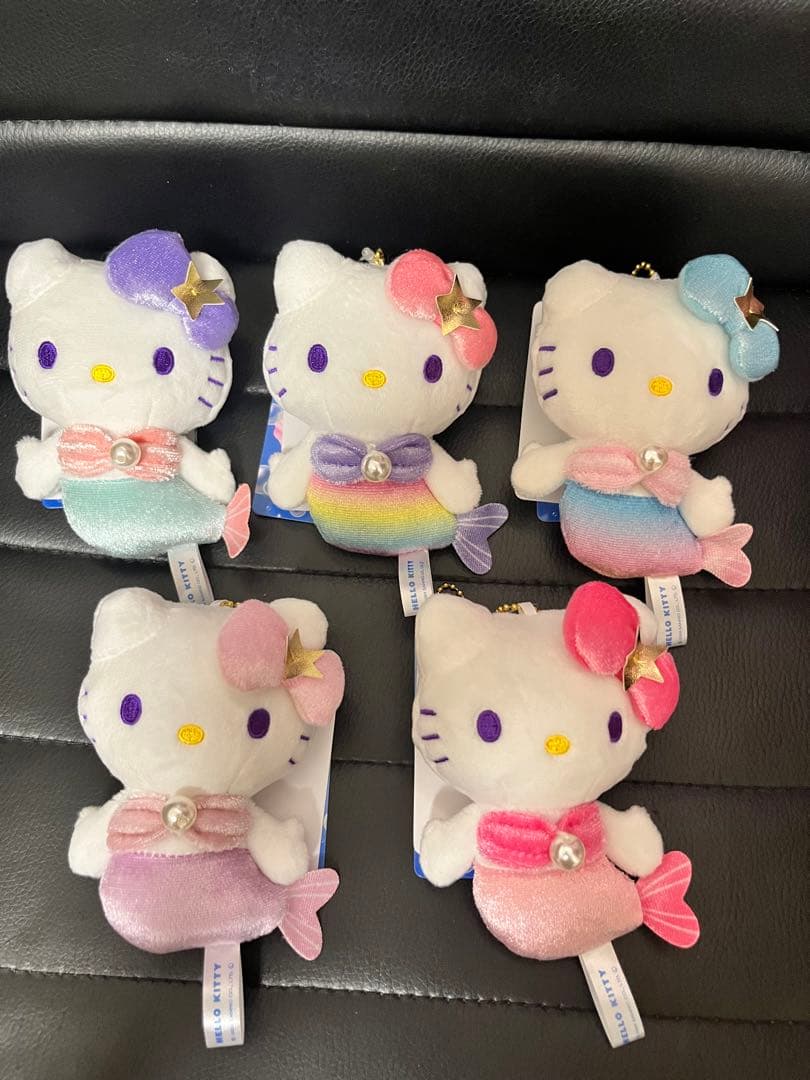 新品 ハローキティ　マーメード ぬいぐるみ　マスコット　キーホルダー　セット
