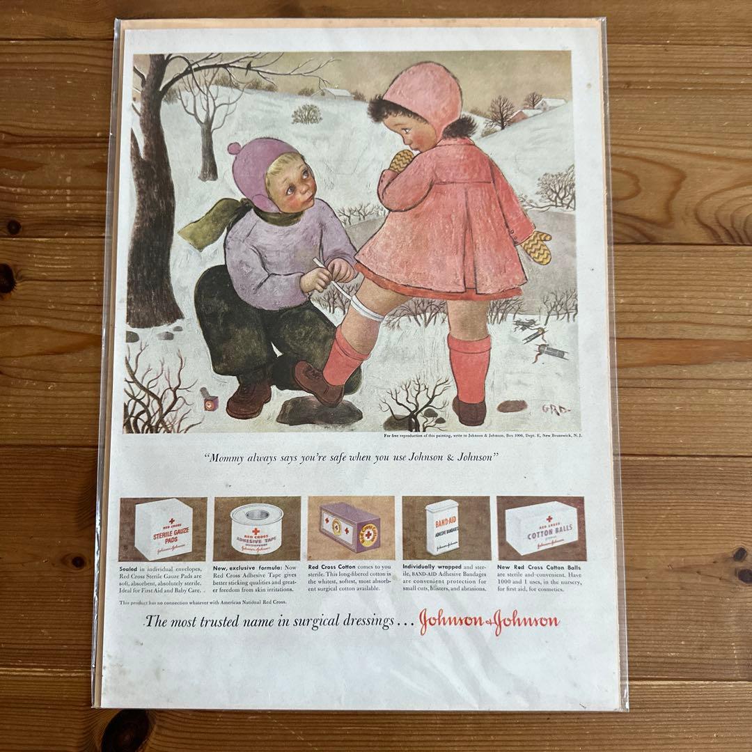ウォールポスター　ヴィンテージ Johnson & Johnson