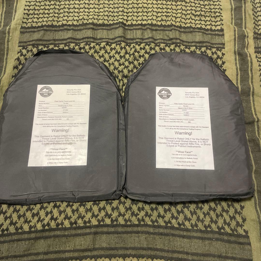 実物 防弾ソフトアーマー 米国製 Small（NIJ IIIA) M186