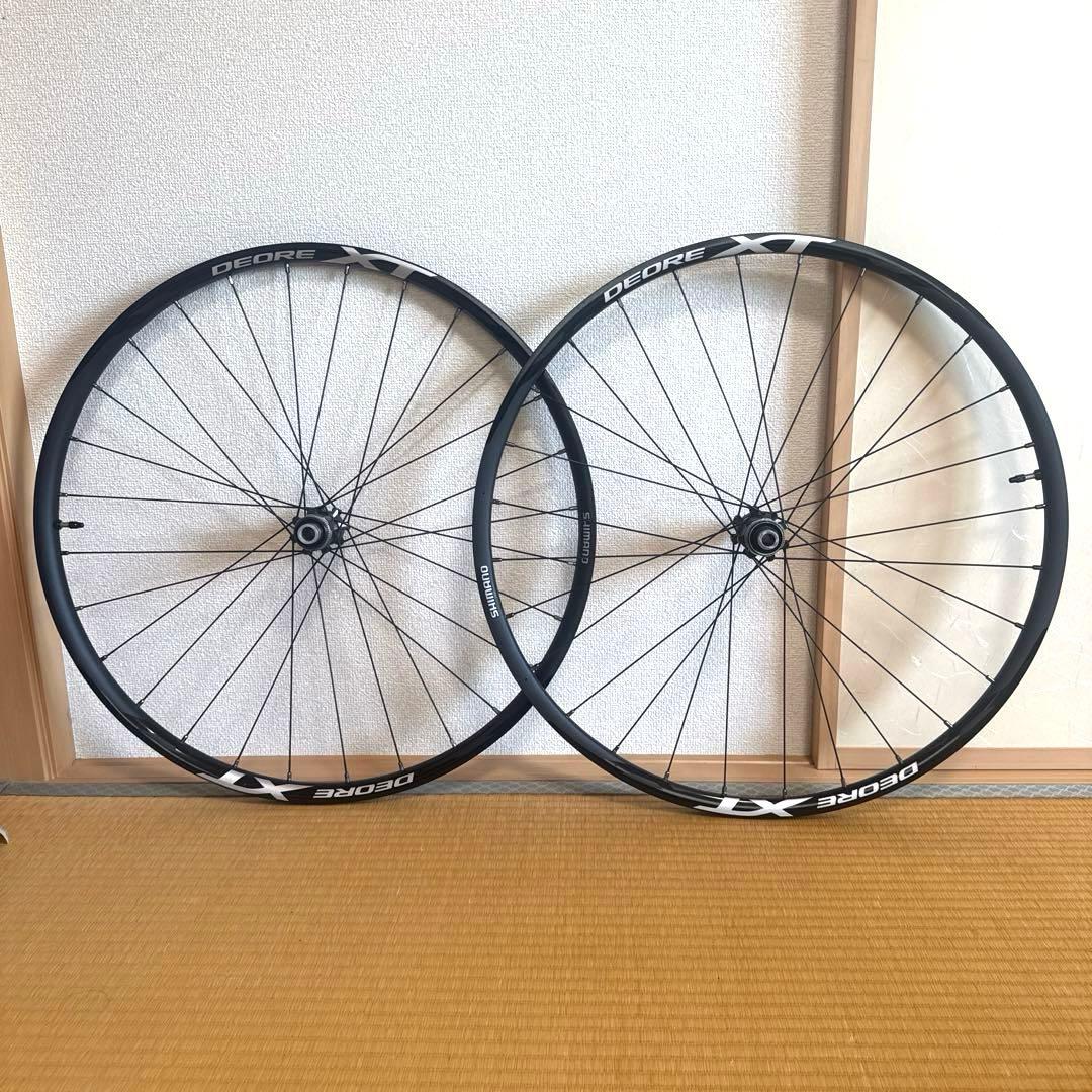 SHIMANO XT 完組ホイール前後　27.5 F100 R148