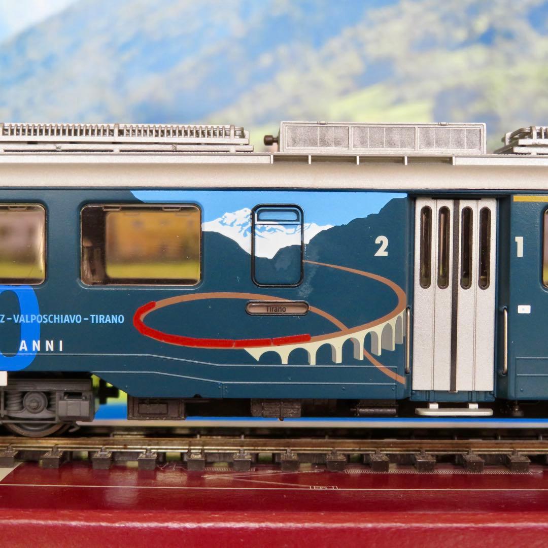 レーティッシュ鉄道ABe4/4型電気機関車ベルニナ線100年記念塗装