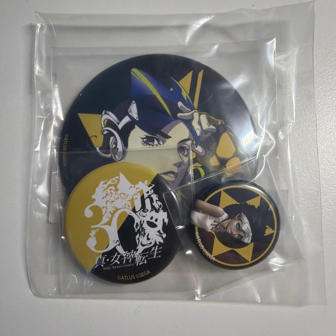 「真・女神転生 30周年感謝祭 イベントくじ」 F賞 缶バッジ アレフ