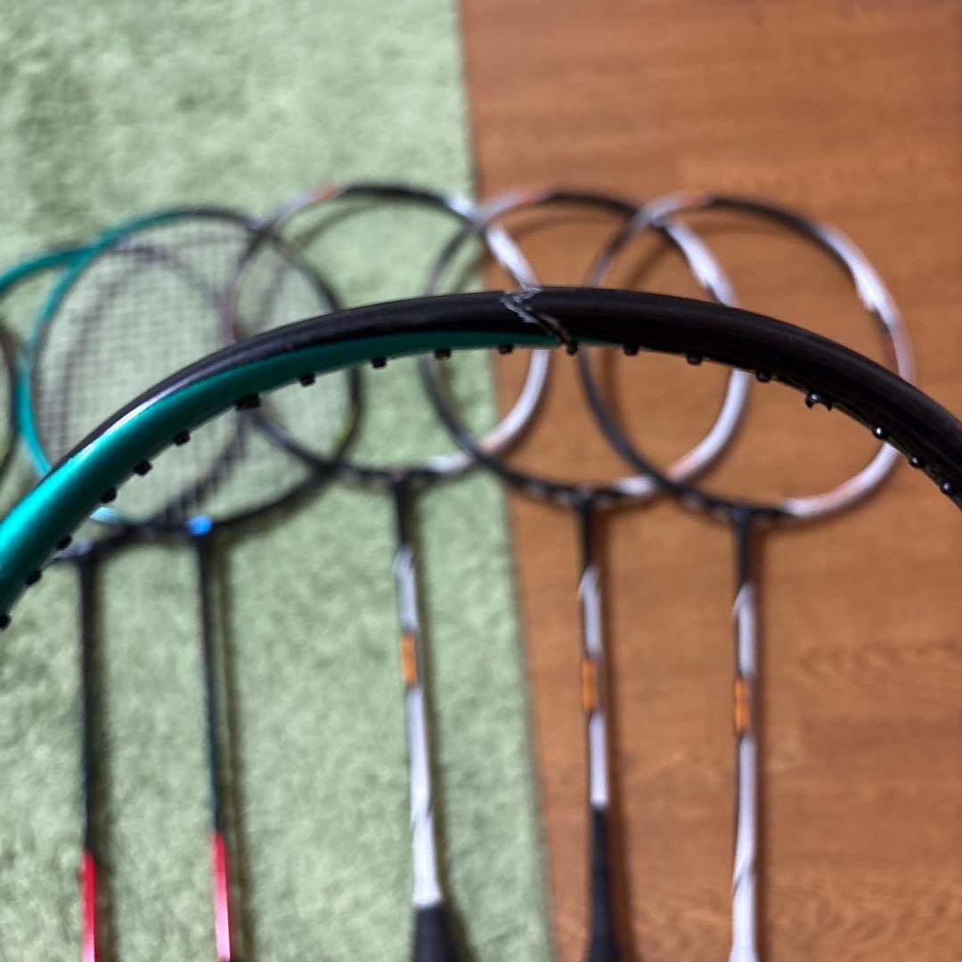 バドミントンラケットジャンク品7本セット