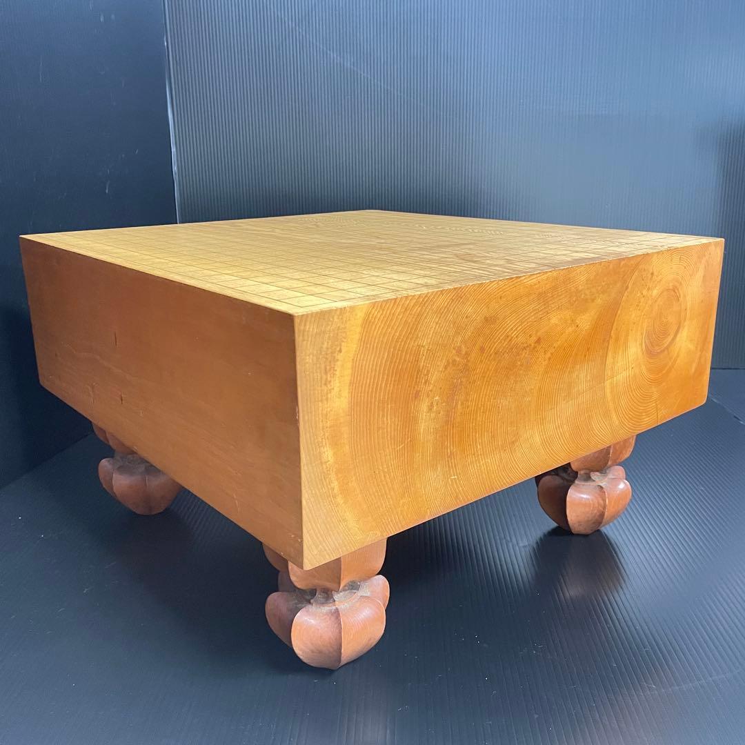 【本榧碁盤】14cm厚 4寸6分 香気漂う 重厚15.8kg 桐箱 布付属 囲碁