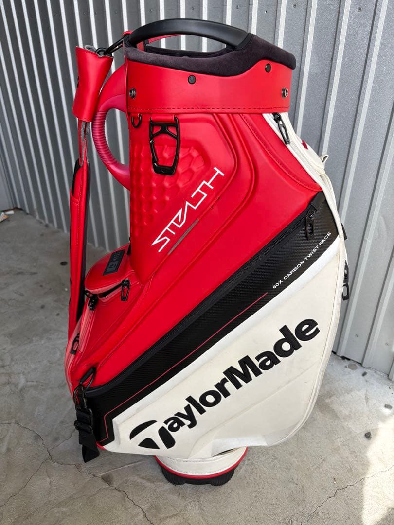 TaylorMade Stealth キャディバッグ 赤白