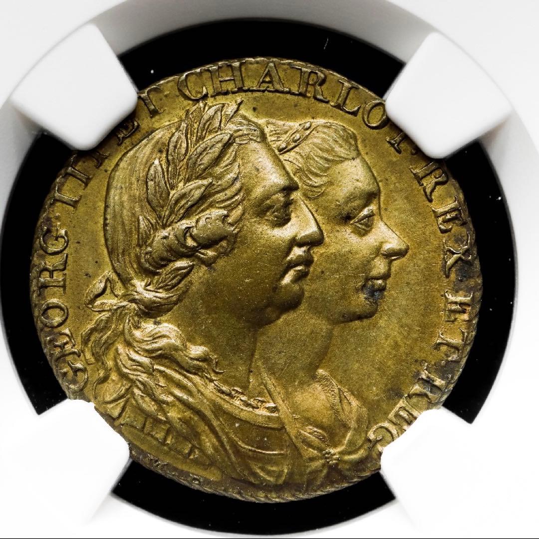 TOP POP⁉️ 1761年 ジョージ3世　　戴冠式銅メダル