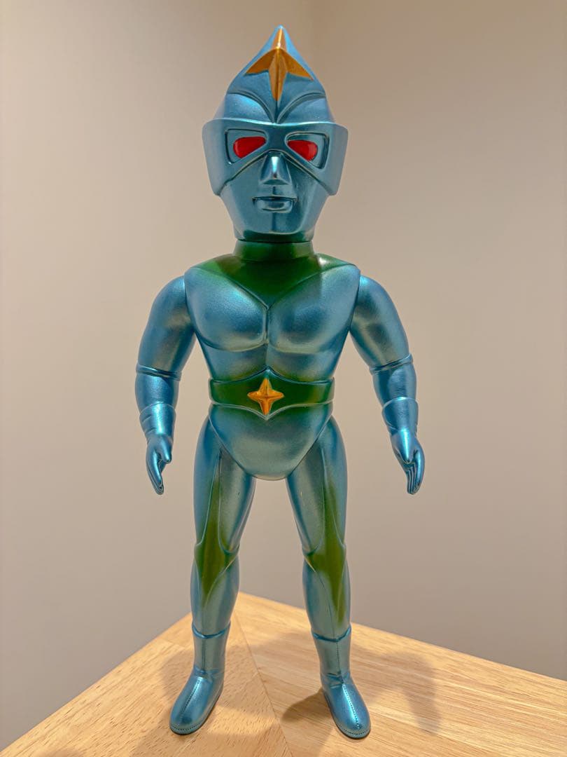 ブルマァク ミラーマン 27 復刻 メタリックブルー メタリックグリーン ソフビ