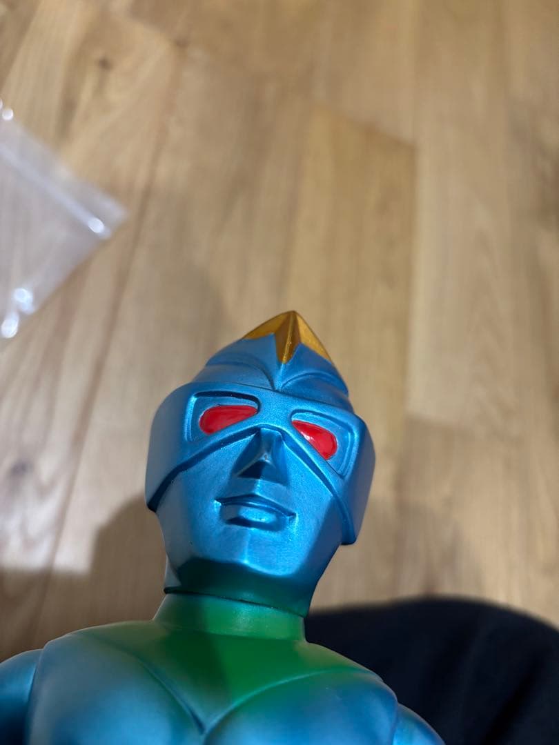 ブルマァク ミラーマン 27 復刻 メタリックブルー メタリックグリーン ソフビ