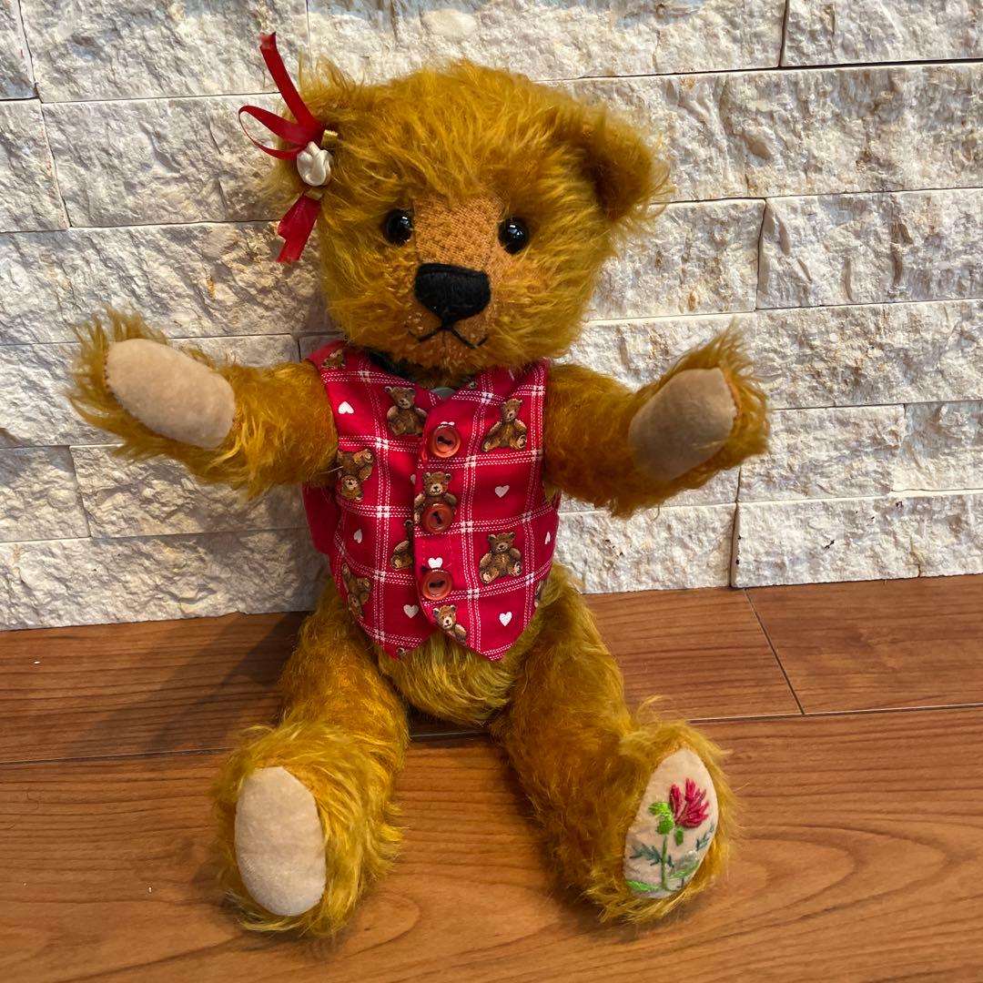 イギリス☆コッツウォルズ☆作家物　ハンドメイド　テディベア