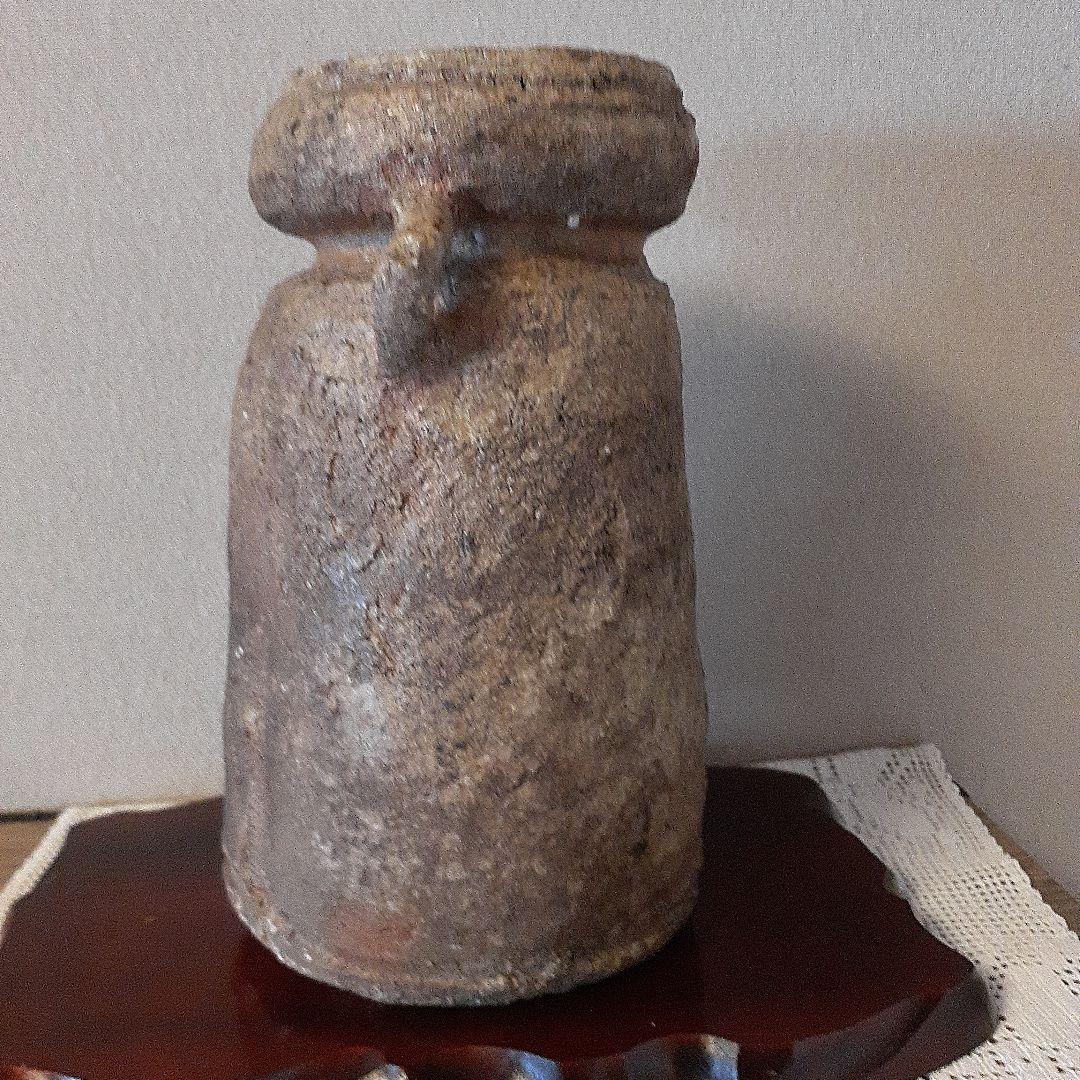 古片耳付き伊賀花入れ