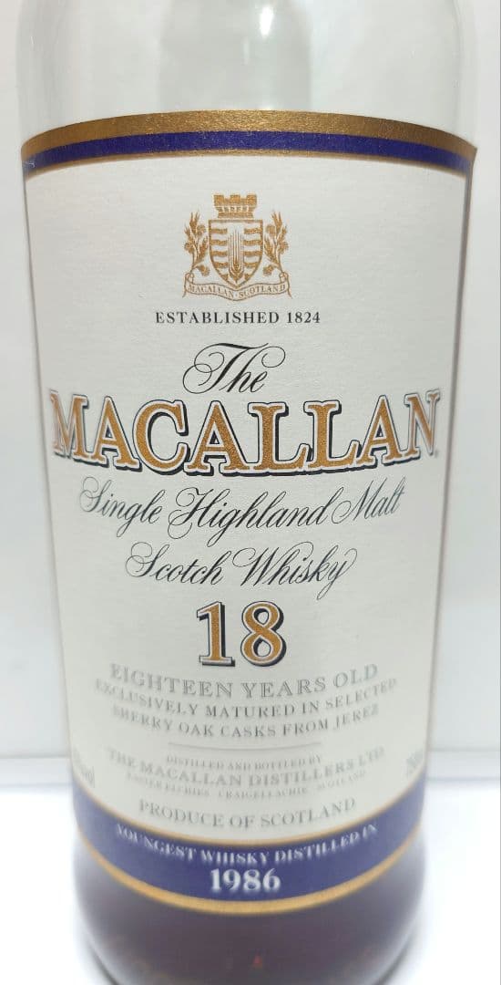 MACALLAN マッカラン 18年熟成 スコッチウイスキー 1986年