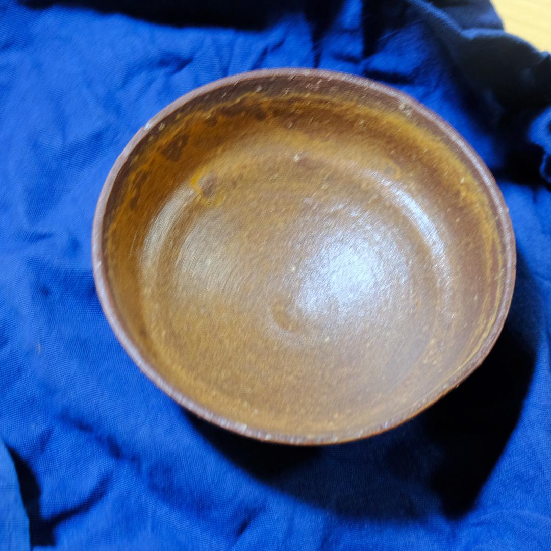 丹波 柿の葉茶碗 木製箱付き