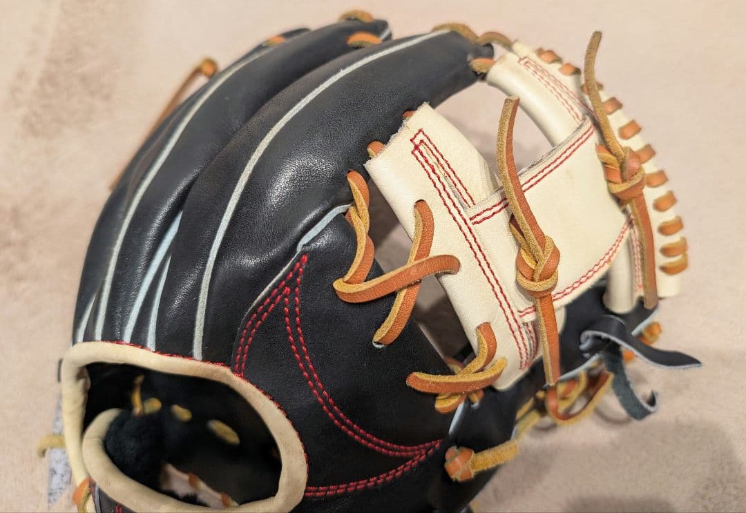 ATOMS　アトムズ　内野軟式グローブ　一般 ANX-04 BLK　右投用