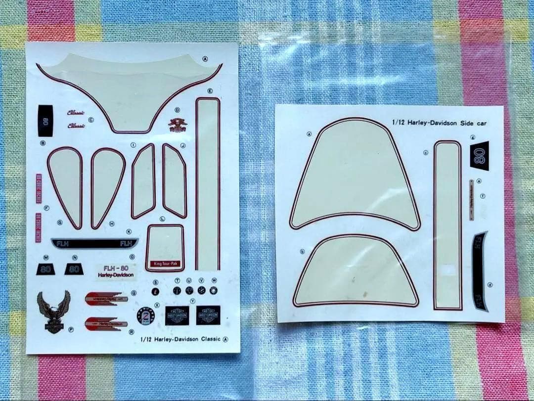ヴィンテージ 日東科学 1/12 ハーレー・ダビッドソン w/サイドカー