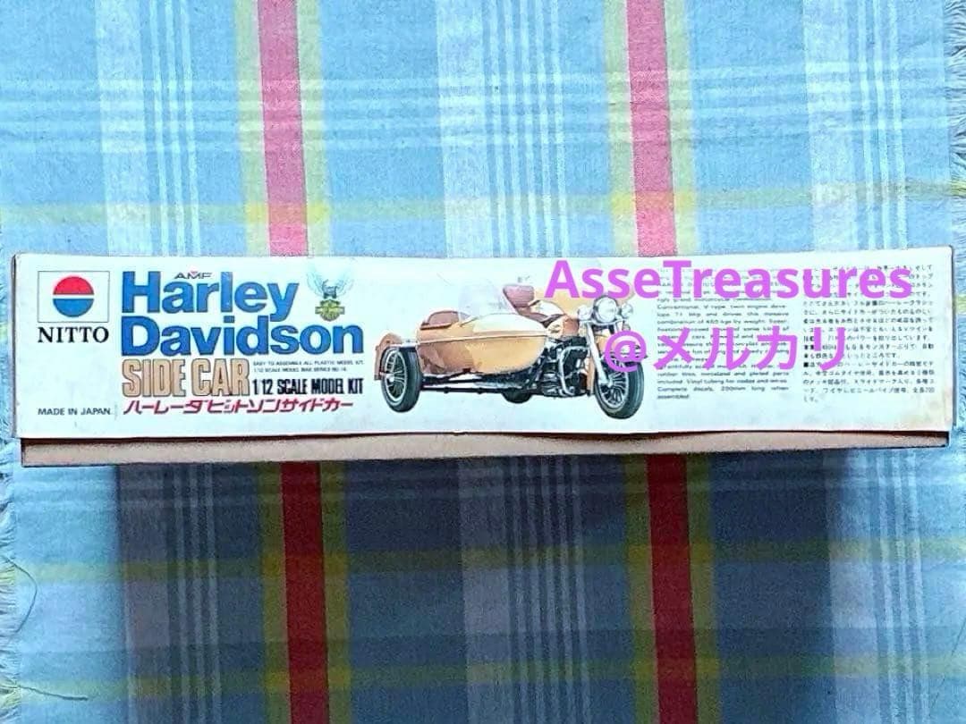 ヴィンテージ 日東科学 1/12 ハーレー・ダビッドソン w/サイドカー